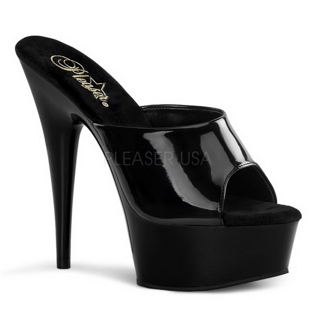 DELIGHT-601 noir mules  plateforme taille 37 - 38